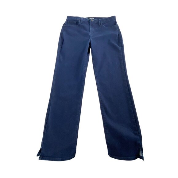 NYDJ Women Curves 360 Jeans Straight Ankle Sz 8 Dark Blue Casual Everyday 10-2 - Picture 1 of 13